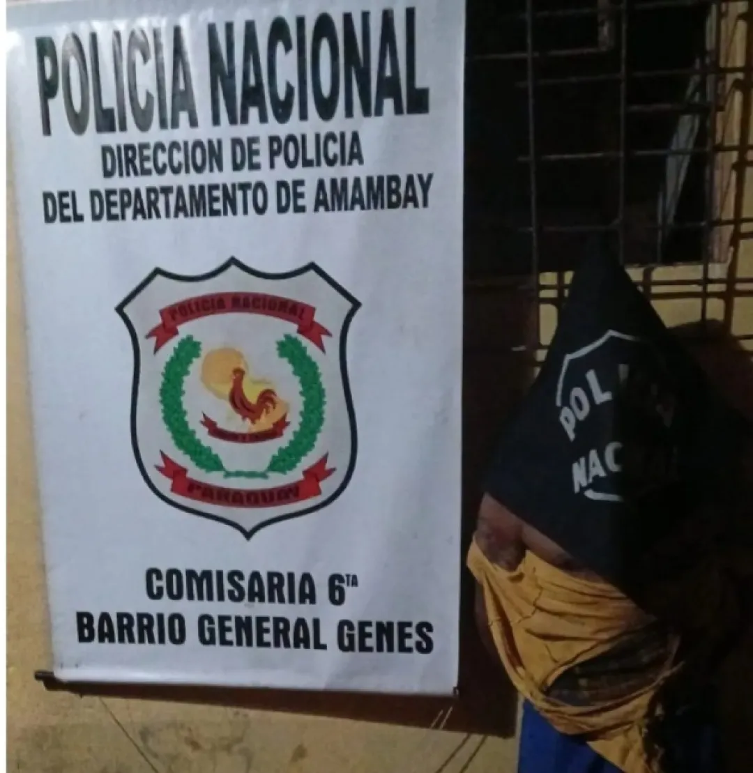 Detienen a delincuente que aterrorizaba a vecinos en Pedro Juan