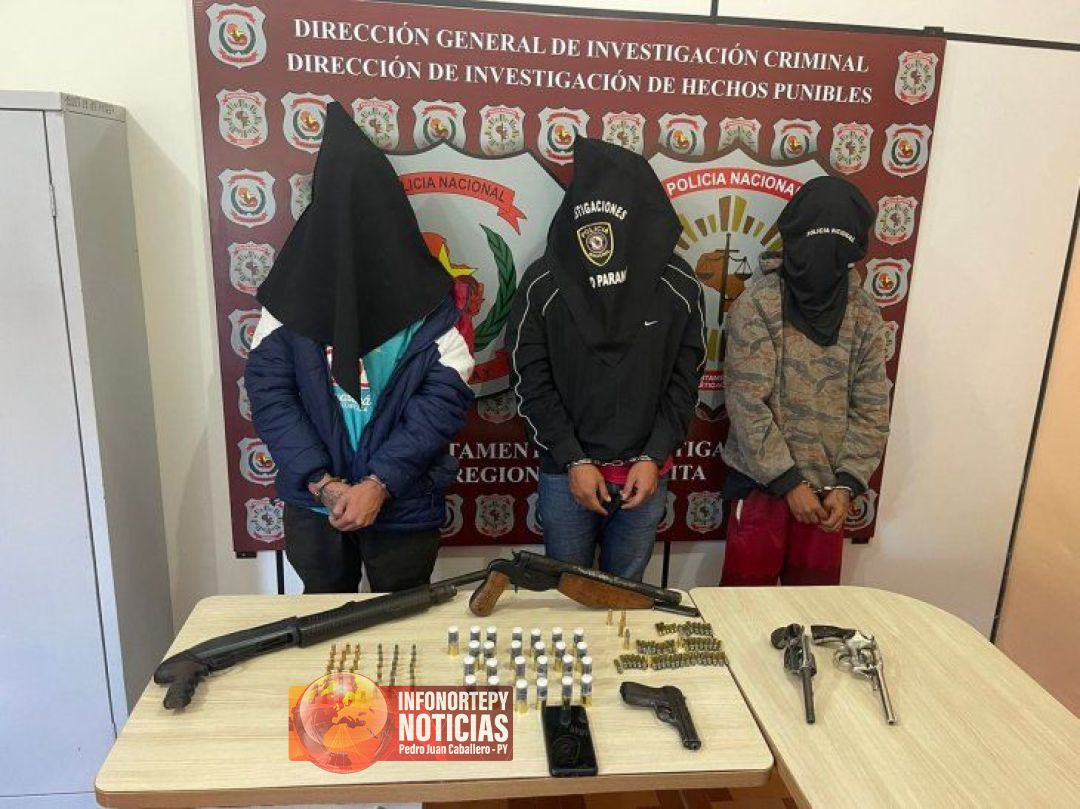 Policía frustra intento de robo y secuestro en Alto Paraná y detiene a varias personas