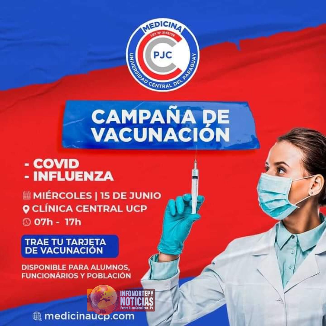 UCP anuncia campaña de vacunación en Pedro Juan