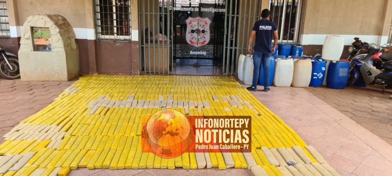 Incautan casi 600 kilos de marihuana en Zanja Pytá