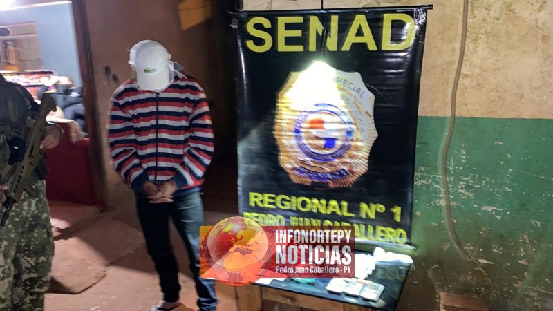 Microtráfico: Senad allana vivienda en Pedro Juan.