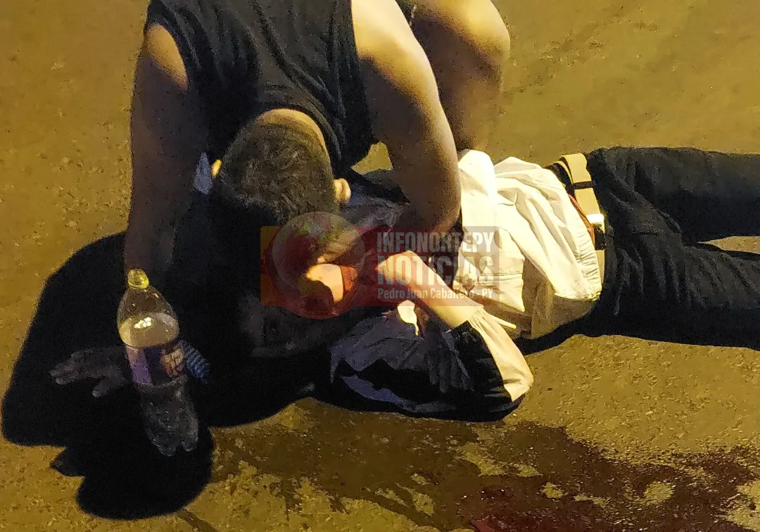 Aumentan los accidentes de tránsito en PJC: Choque entre motocicleta y automóvil deja un herido