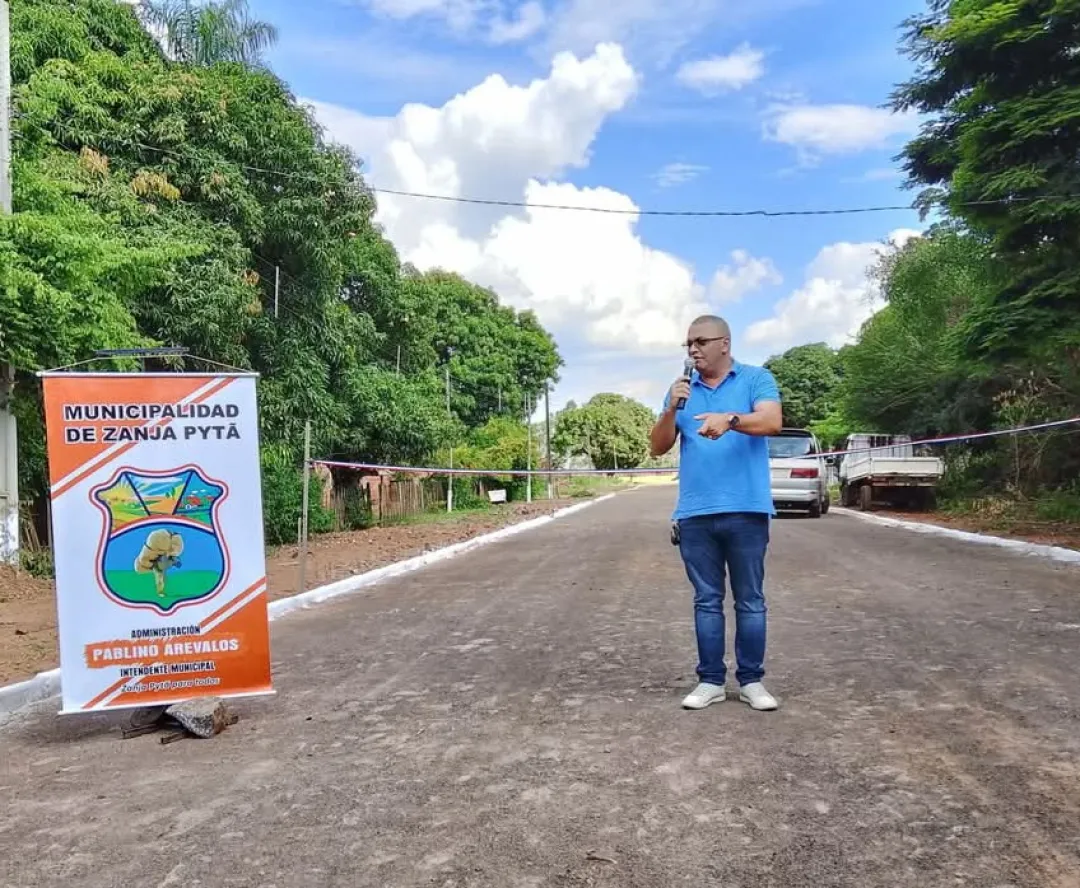 Intendente de Zanja Pytã anuncia construcción de más empedrado en el distrito