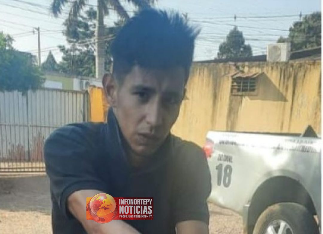 Policia detiene a joven que hurto motocicleta en Pedro Juan