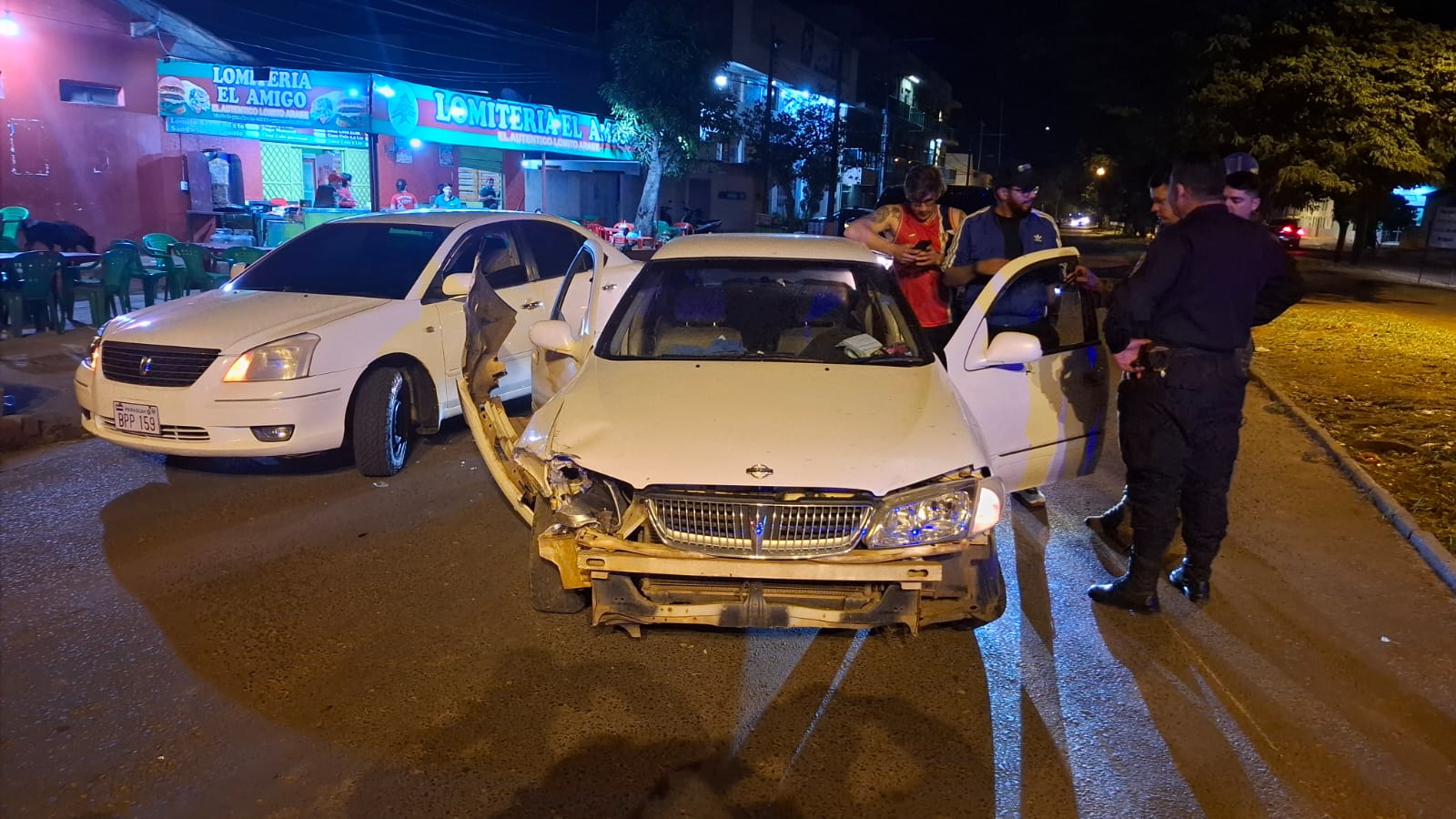Triple choque por imprudencia en Pedro Juan.