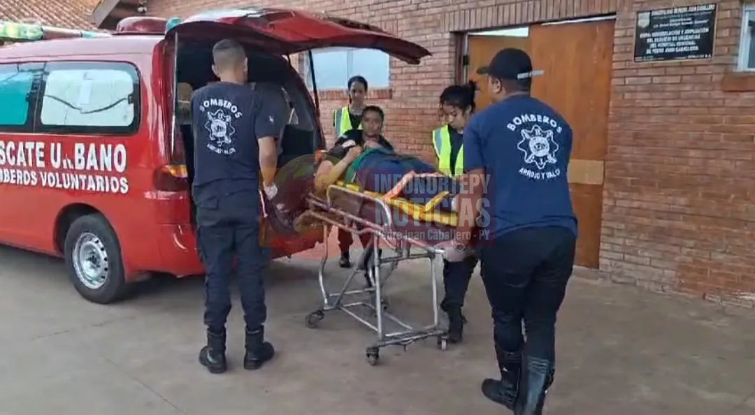 Universitaria en estado crítico tras accidente de moto en ruta PY05, Pedro Juan
