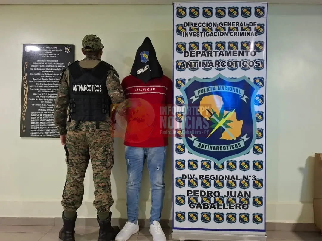 Detenienen en Pedro Juan a brasileño con orden de captura por tráfico de drogas