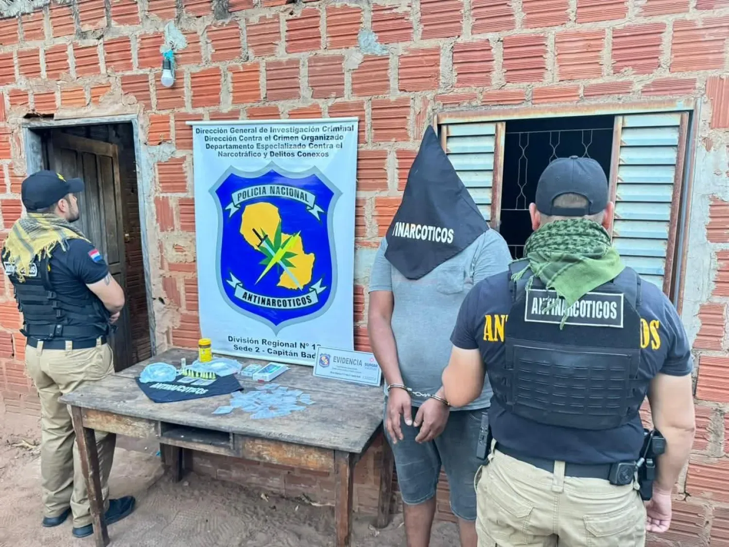 Allanamiento en Capitán Bado termina con detenido e incautación de cocaína lista para la venta