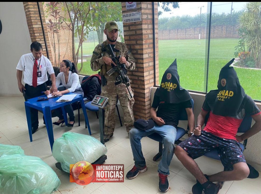 Capturan a menores con alijo de droga en Pedro Juan