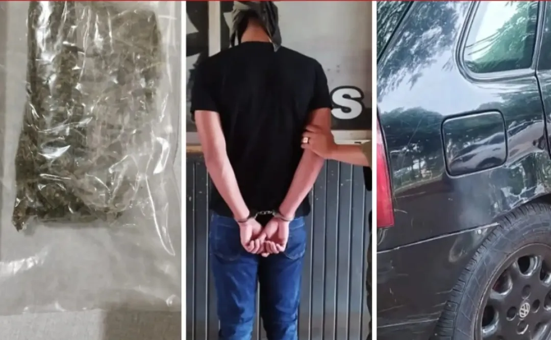 Joven detenido con marihuana y chapa adulterada en Pedro Juan