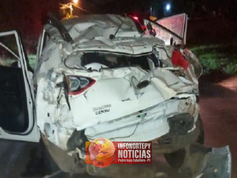 Adolescentes de 14 años protagonizan vuelco de camioneta en San Bernardino