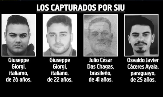 Miembros de la mafia italiana detenidos en Paraguay podrían tener soporte del PCC y el Comando Vermelho