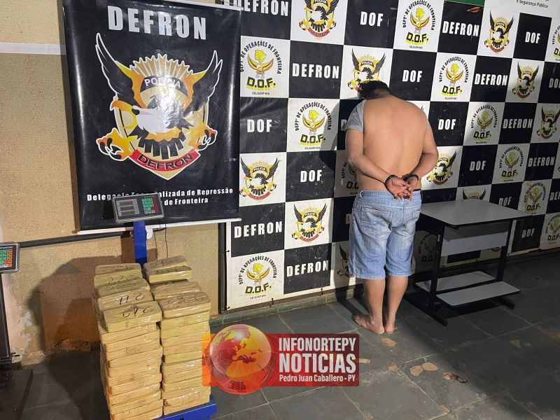Paraguayo cayó con 120 kilos de cocaína en Ponta Porã.