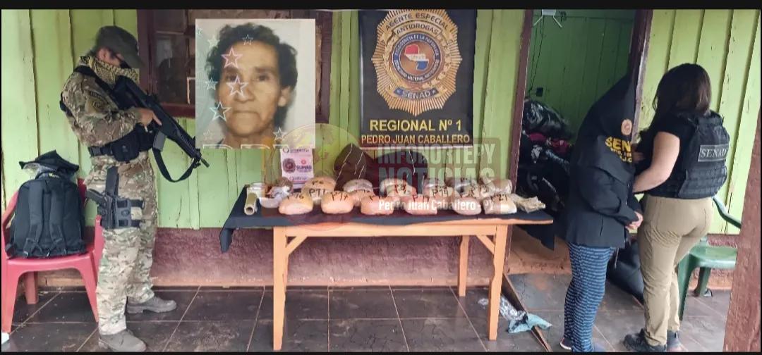Detienen a mujer por tráfico de drogas en Pedro Juan