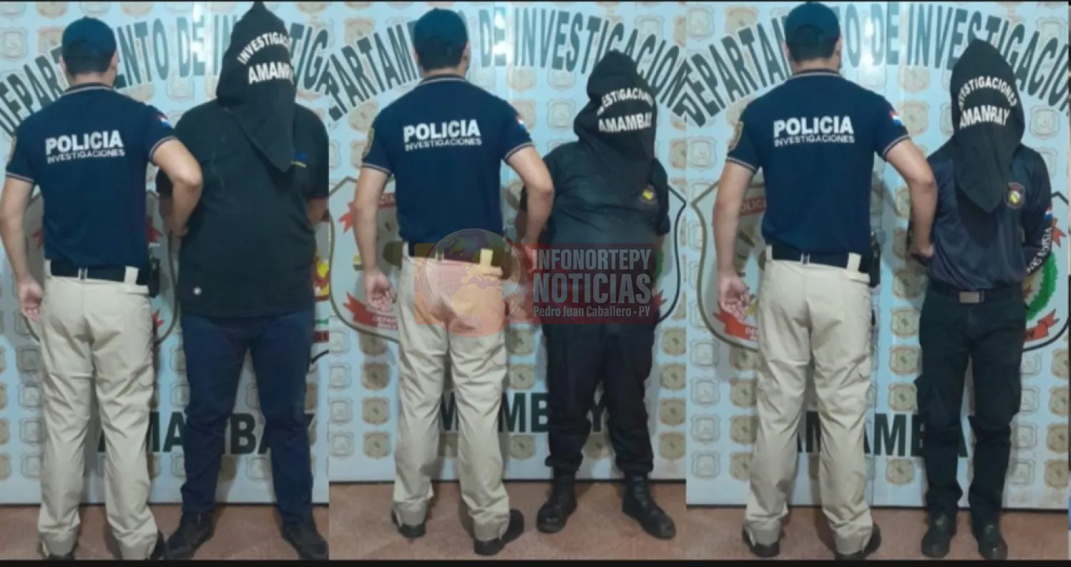 Cuatro guardias detenidos por millonario hurto en casa de cambios de Pedro Juan