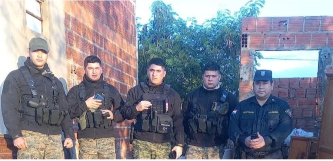 Policía intervino en un desalojo de vivienda en Pedro Juan
