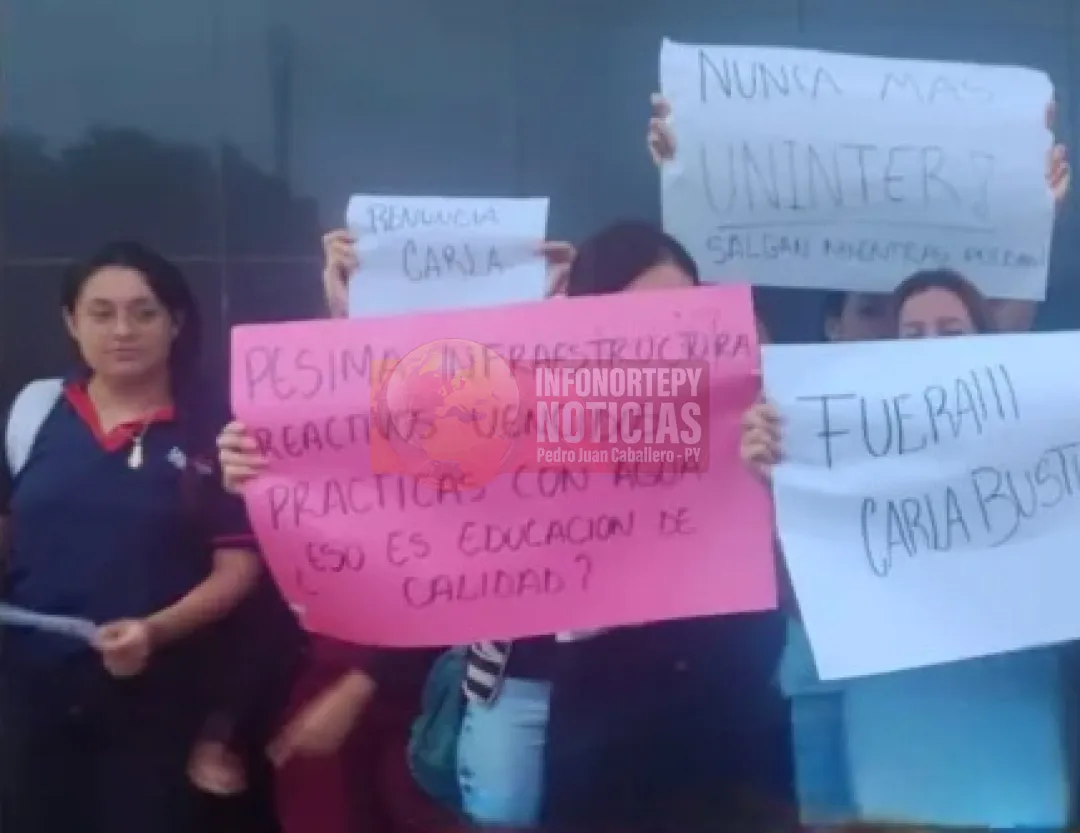Falta de entrega de títulos, malos tratos en la UNINTER de Pedro Juan