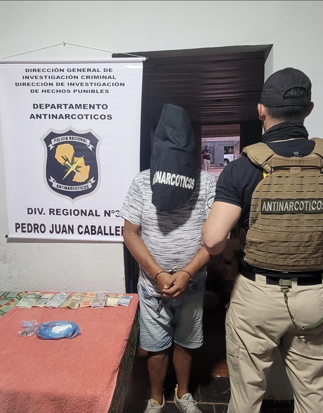 Antinarcoticos detuvo a microtraficante en Pedro Juan