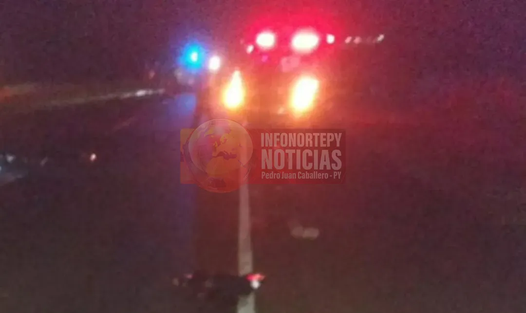 Motociclista muere desmembrado tras ser arrollado por transganado en Cerro Corá
