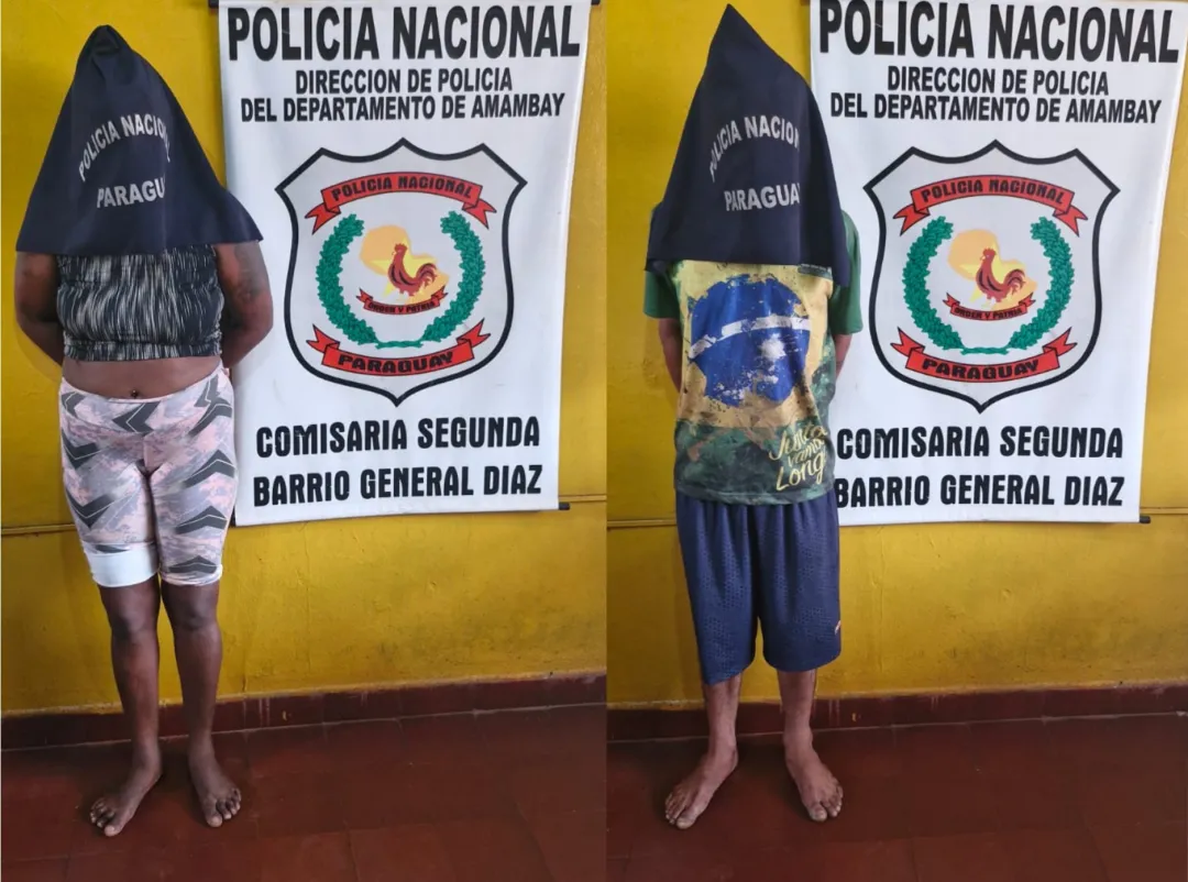 Pareja de adictos es detenida tras robar billetera de abogada en Pedro Juan