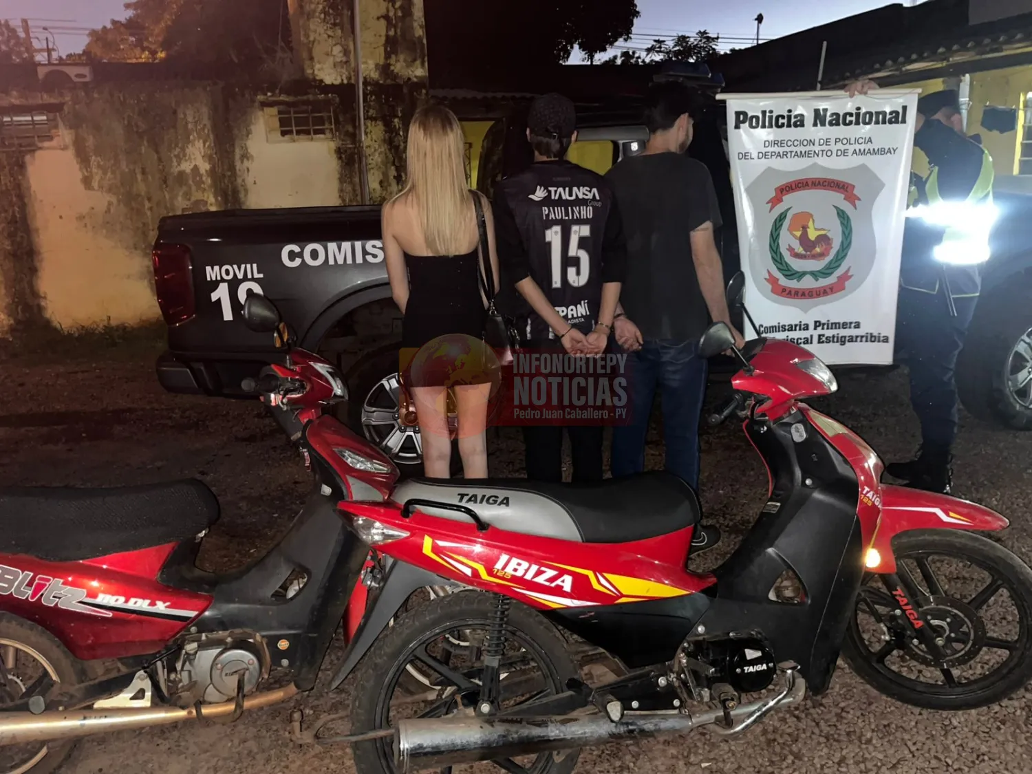 Aprehenden a tres jóvenes alcoholizados tras incidente frente a casino en Pedro Juan