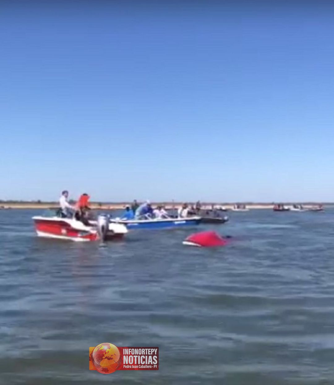 Un desaparecido y heridos tras colisión de embarcaciones en Ñeembucú