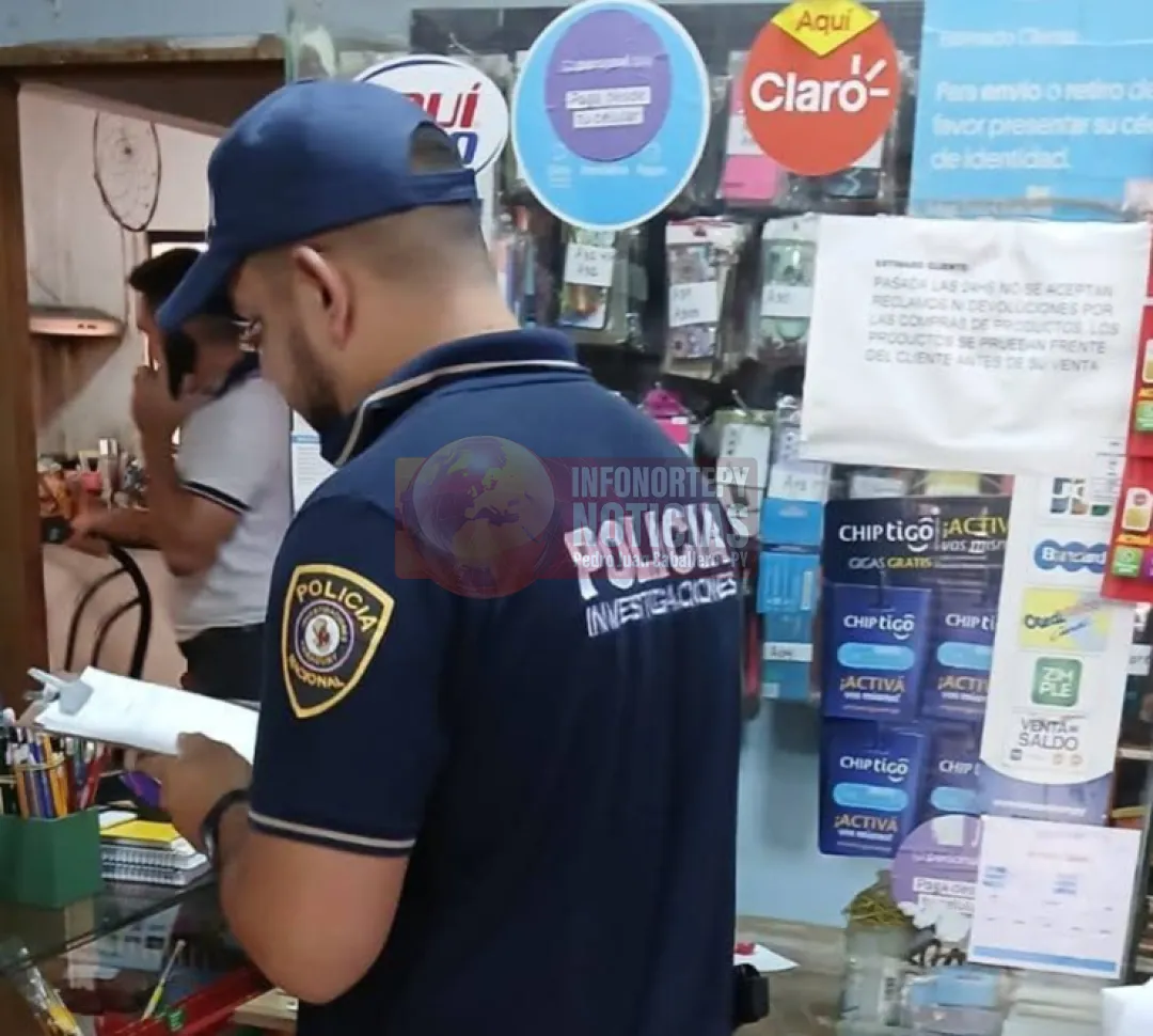 Asalto a mano armada en local comercial de Yby Yaú