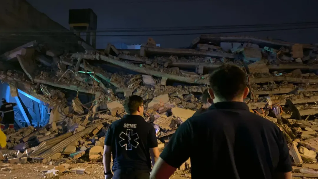Se derrumba un edificio en construcción en Encarnación