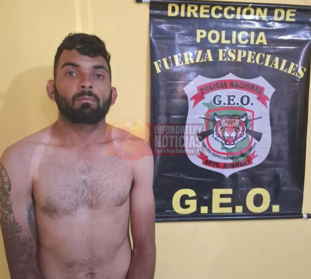 Detienen a brasileño con orden de captura por narcotráfico en Pedro Juan