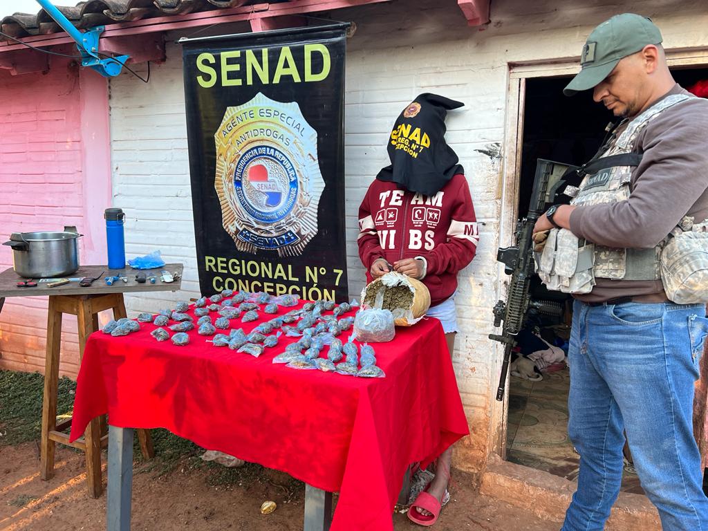 Detienen a joven proveedora de drogas en Concepción