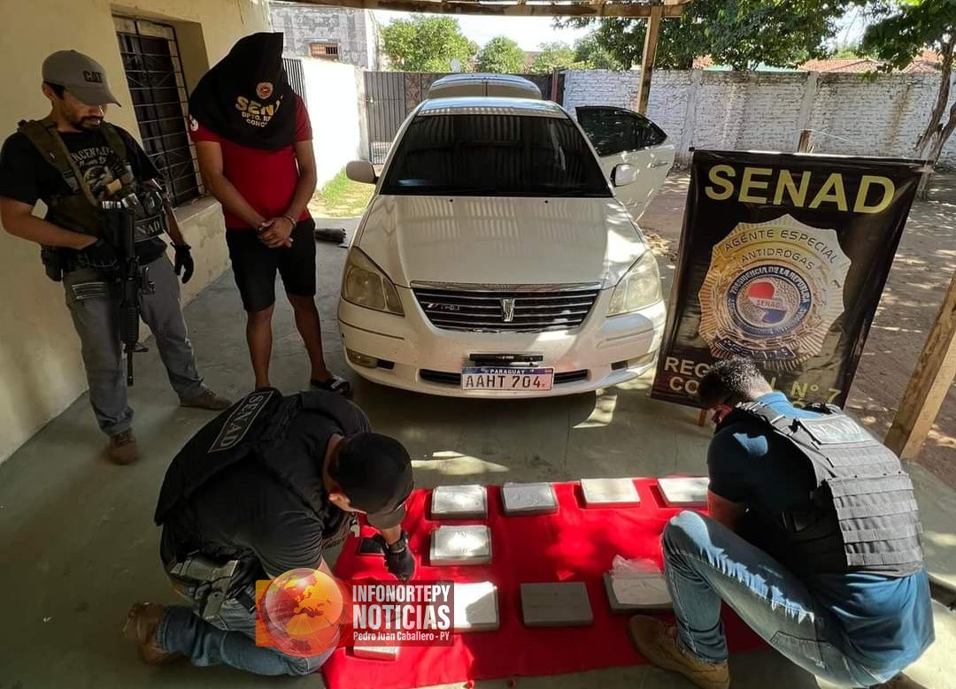 SENAD detiene a un joven  con 11 kilos de cocaína en Concepción