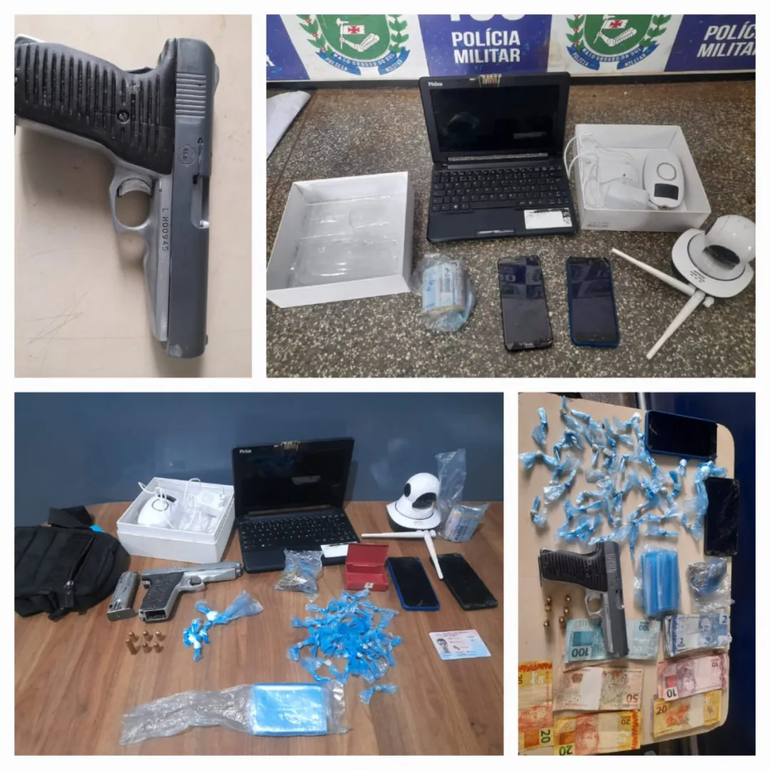 Policía Militar cierra punto de venta de drogas y recupera objetos robados en Ponta Porã