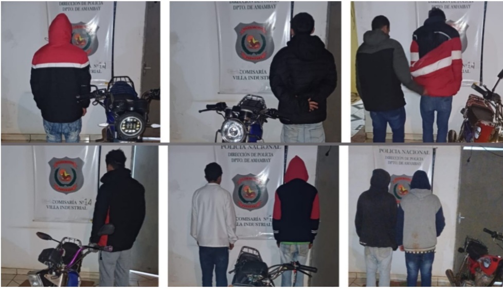 Varios motociclistas aprehendidos durante control Pedro Juan