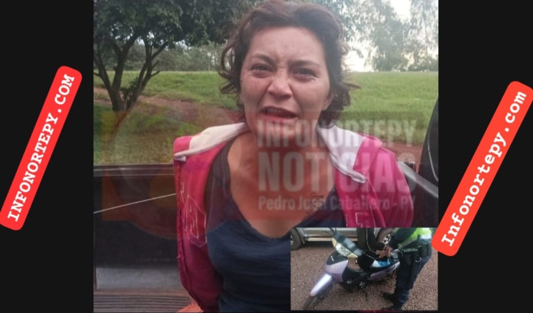 Mujer fue aprehendida en Yvypé por la policía tras robo a una menor.