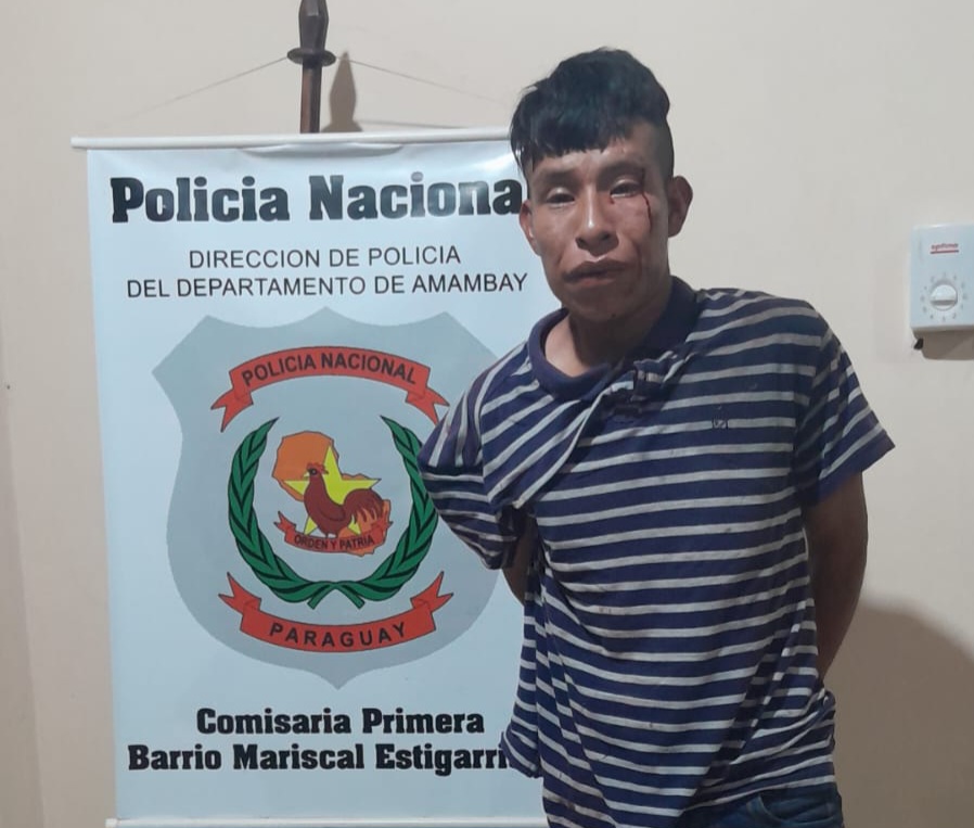 Borracho hirió con cuchillo a su hija 1 año y medio en Pedro Juan