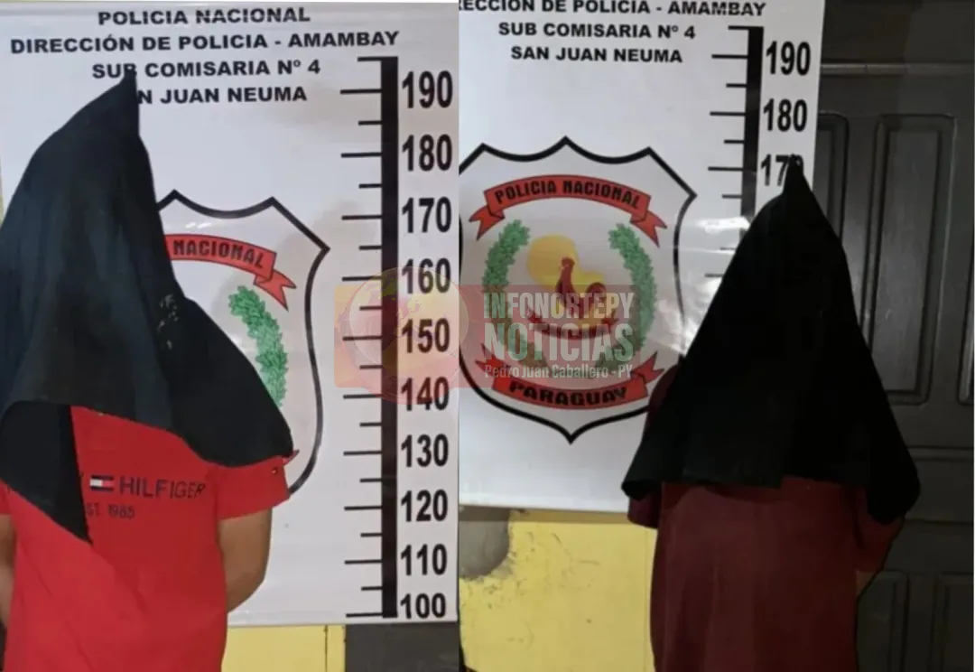 Hermanos detenidos por violencia familiar en Pedro Juan