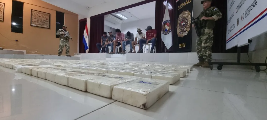 SENAD incauta 457 kilos de cocaína y detiene a seis personas en Misiones