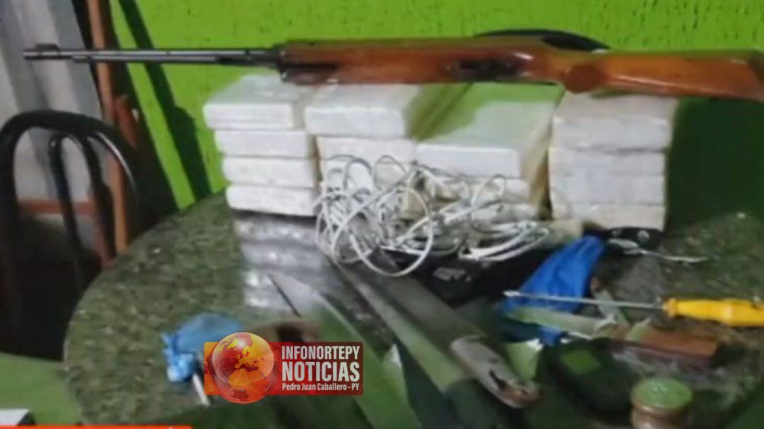 Intervienen casa por violencia, pero hallan más de 15 kilos de cocaína