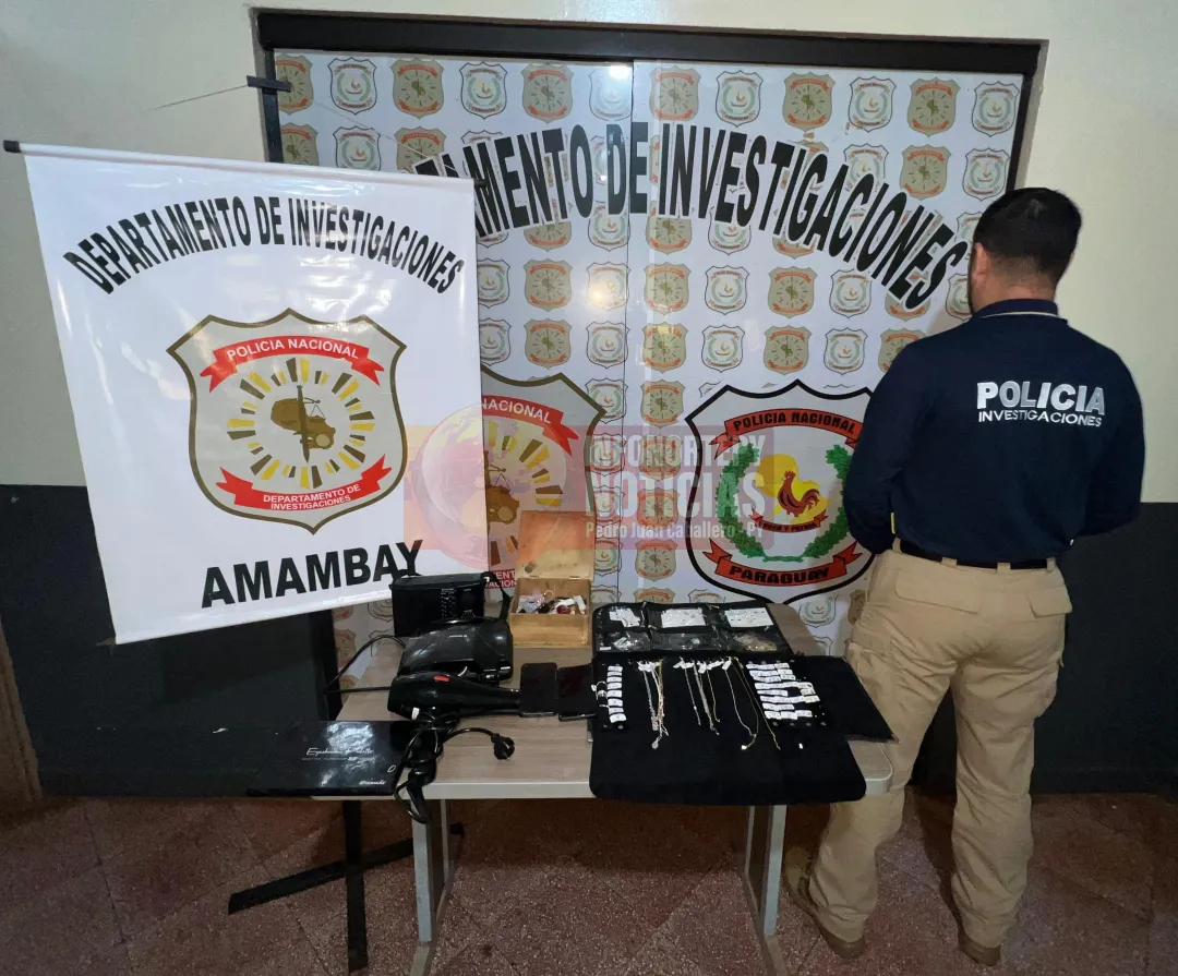 Recuperan objetos hurtados en Pedro Juan tras rastrillaje policial