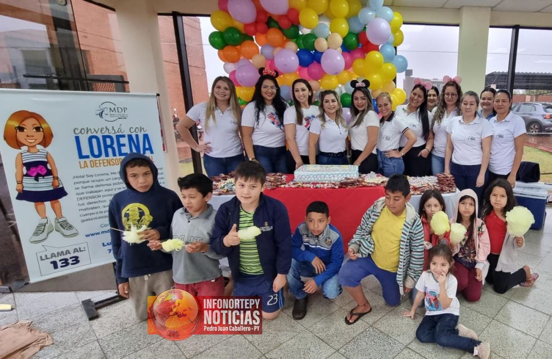 Festejan Día del Niño en la Defensoría de Pedro Juan