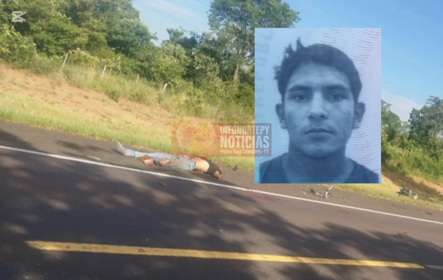 Joven motociclista muere arrollado por camión transganado en Azote’y