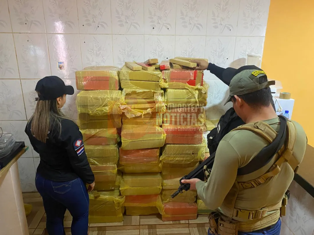 SENAD incauta más de 700 Kg de marihuana en centro de acopio en Cerro Corá