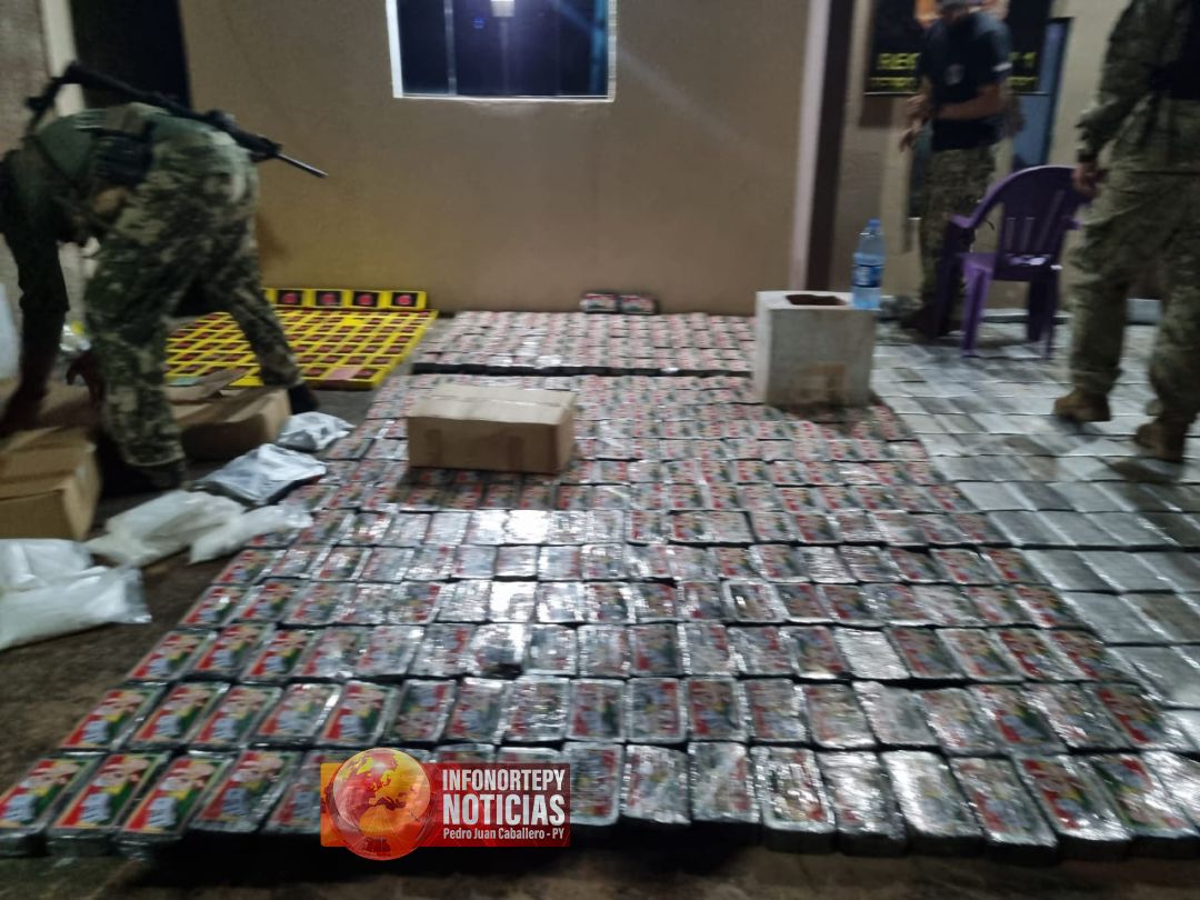 SENAD decomisa más de una tonelada de cocaína en Pedro Juan