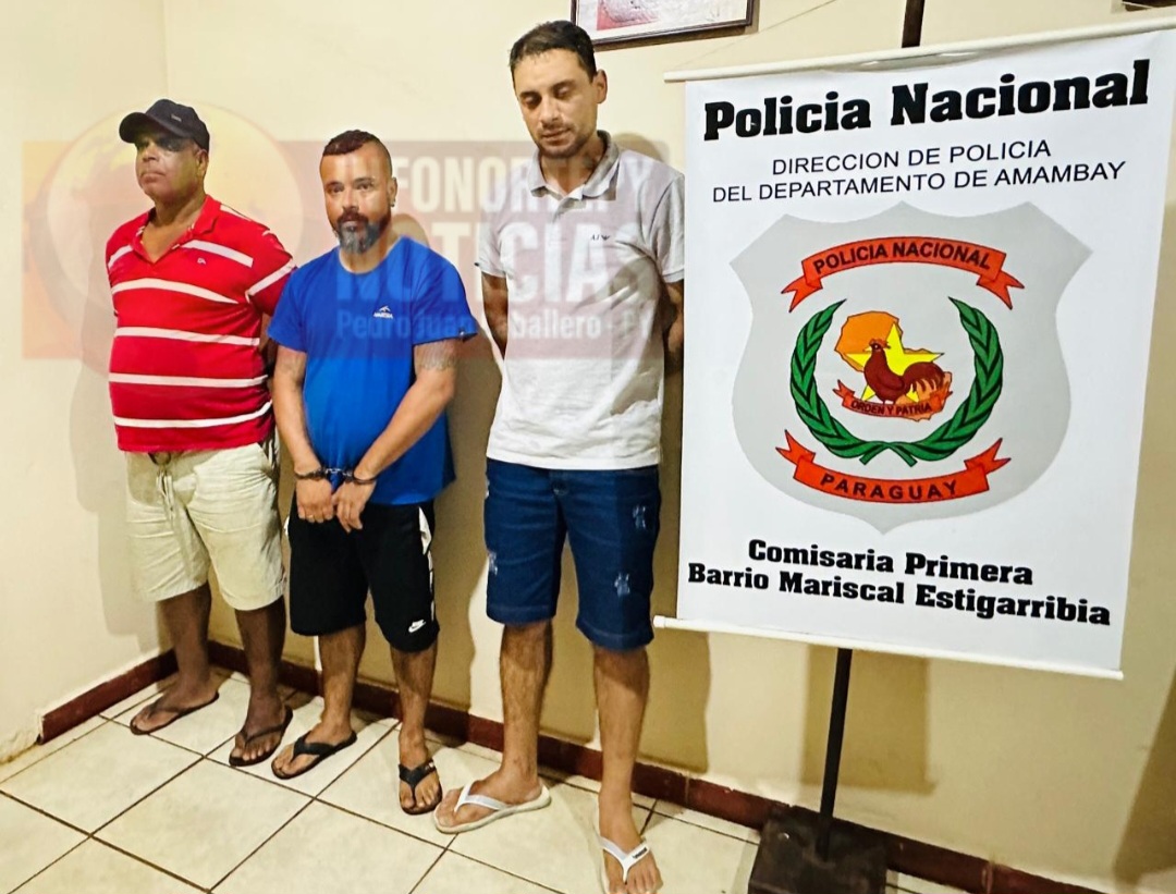 Detienen a brasileños en Pedro Juan con vehículo de dudosa procedencia.