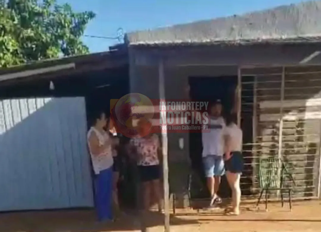 Tío amenaza a sus sobrinos con un arma de fuego durante discusión familiar en Pedro Juan