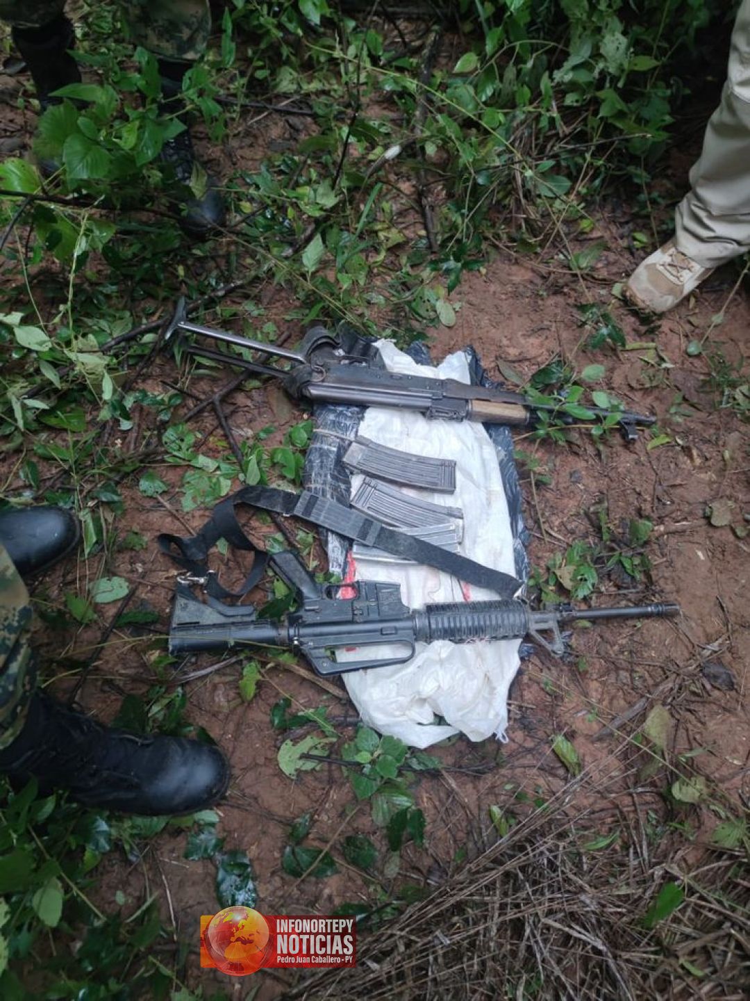 Puentesiño: Hallan enterradas las armas de policías asesinados