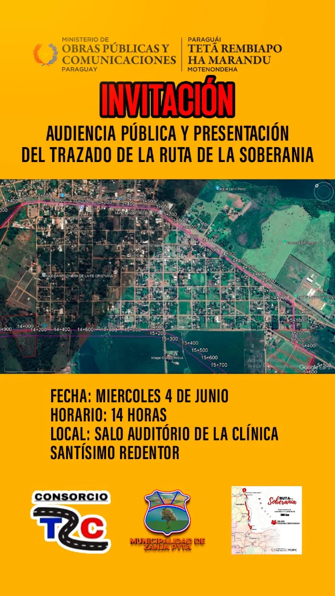Convocan a Audiencia Pública clave sobre la "Ruta de la Soberanía" en Zanja Pytã