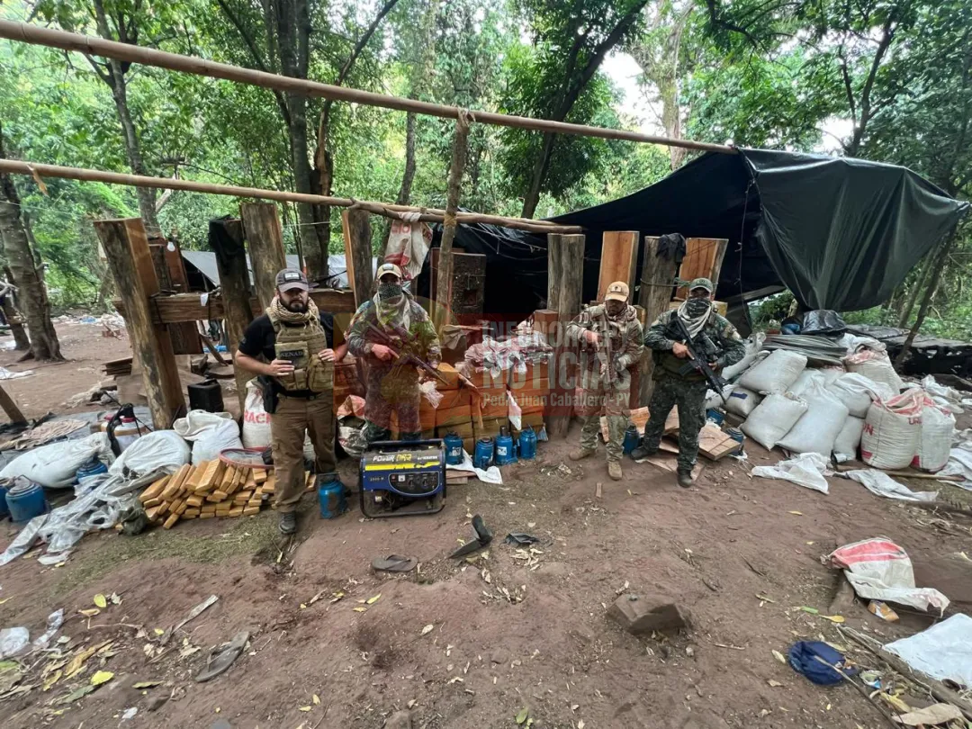 Desmantelan estructura de marihuaneros en el Cerro Guasú