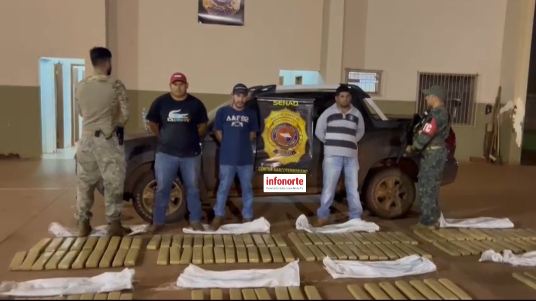 Detienen a traficantes con carga de Marihuana en Pedro Juan