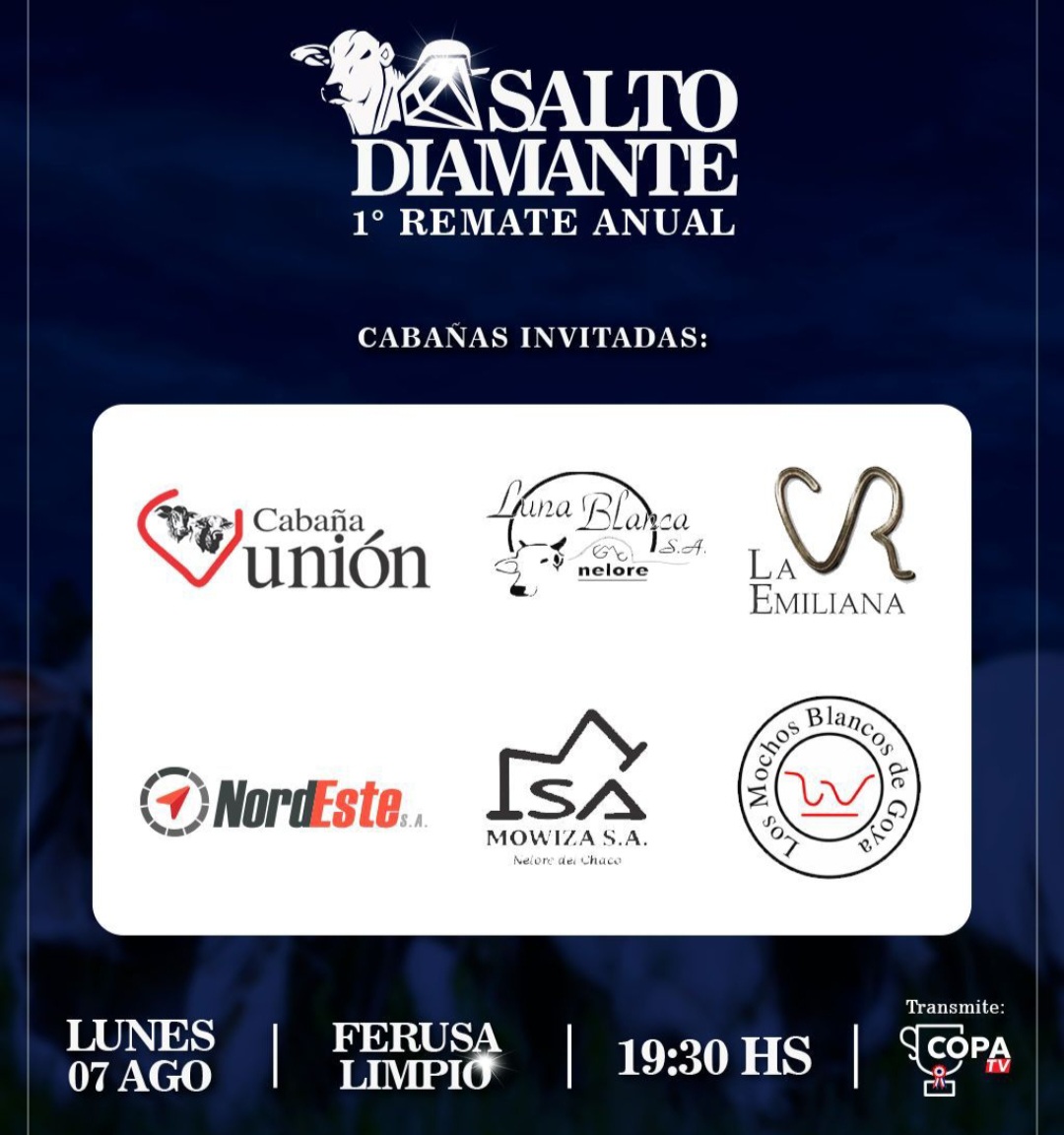 Se llega el Gran dia del Primer remate de "Salto Diamante"